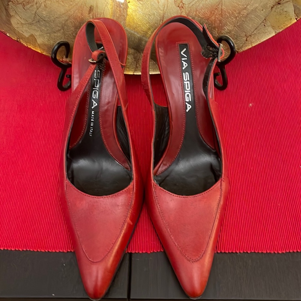 Via Spiga Red High Heels. Made in Italy